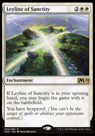 (026/280) Magic The Gathering Core 2020 Single: Leyline of Sanctity Rare