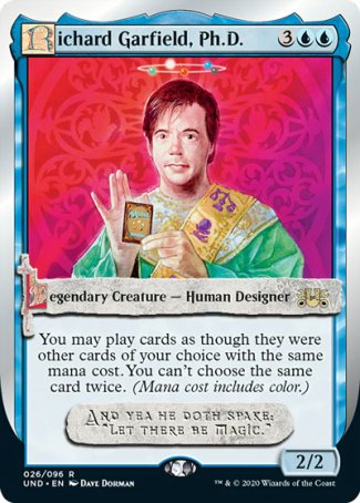 (026/096) Magic The Gathering Unsanctioned Single: Richard Garfield, Ph.D. Holo Rare