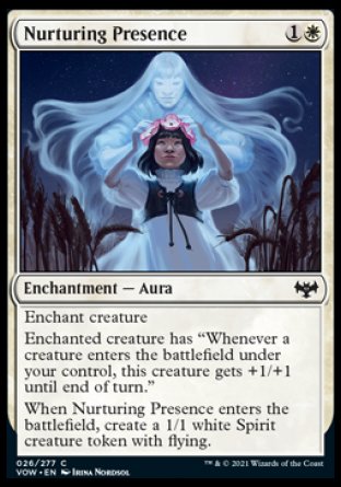 (026) Magic The Gathering Innistrad: Crimson Vow Single: Nurturing Presence Common