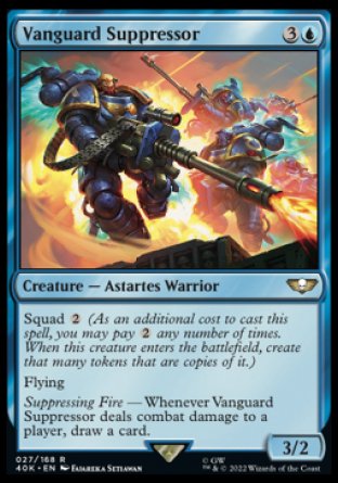 (027) Magic The Gathering Universes Beyond: Warhammer 40000 Single: Vanguard Suppressor Rare