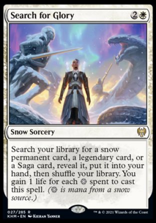 (027/285) Magic The Gathering Kaldheim Single: Search for Glory Holo Rare
