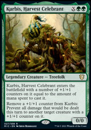 (027) Magic The Gathering Commander: Innistrad: Midnight Hunt Single: Kurbis, Harvest Celebrant (V.1) Rare