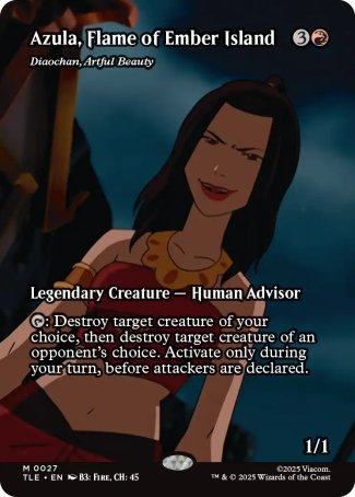(027) Magic The Gathering Magic: The Gathering | Avatar: The Last Airbender: Eternal Single: Diaochan, Artful Beauty Holo Mythic