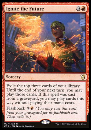 (027) Magic The Gathering Commander 2019 Single: Ignite the Future Rare