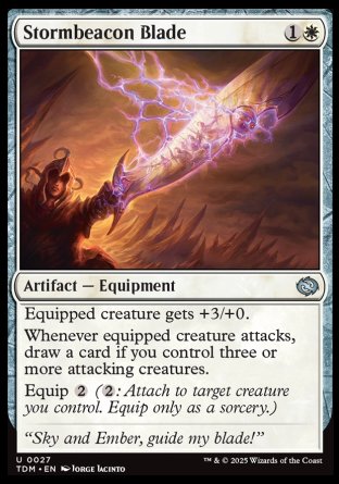 (027) Magic The Gathering Tarkir: Dragonstorm Single: Stormbeacon Blade Uncommon