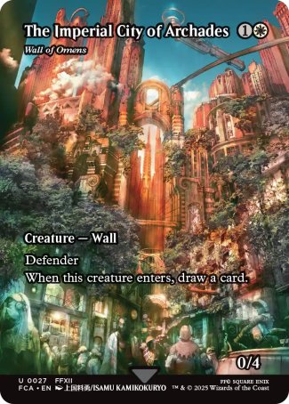 (027) Magic The Gathering Magic: The Gathering - FINAL FANTASY Through the Ages Single: Wall of Omens Holo Uncommon