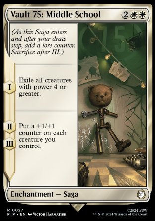 (027) Magic The Gathering Universes Beyond: Fallout Single: Vault 75: Middle School Rare