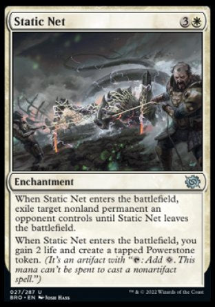(027) Magic The Gathering The Brothers' War Single: Static Net Holo Uncommon