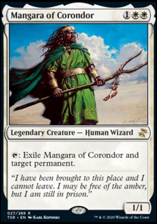 (027/289) Magic The Gathering Time Spiral Remastered Single: Mangara of Corondor Holo Rare