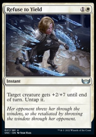 (027) Magic The Gathering Streets of New Capenna Single: Refuse to Yield Holo Uncommon