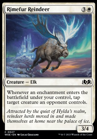 (027) Magic The Gathering Wilds of Eldraine Single: Rimefur Reindeer Common