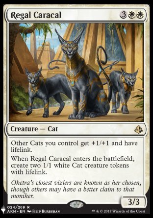 (024) Magic The Gathering The List Single: Regal Caracal Rare