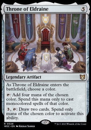 (028) Magic The Gathering Commander: Wilds of Eldraine Single: Throne of Eldraine Rare