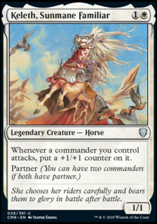 (028/361) Magic The Gathering Commander Legends Single: Keleth, Sunmane Familiar Uncommon