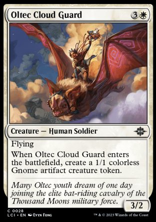 (028) Magic The Gathering The Lost Caverns of Ixalan Single: Oltec Cloud Guard Common