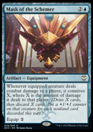 (028) Magic The Gathering Commander: Streets of New Capenna Single: Mask of the Schemer Holo Rare