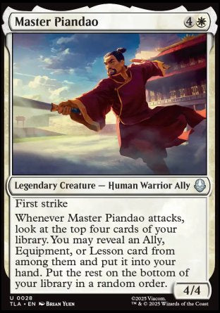 (028) Magic The Gathering Magic: The Gathering | Avatar: The Last Airbender Single: Master Piandao Holo Uncommon