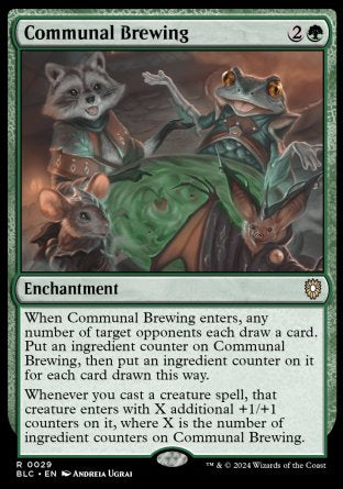 (029) Magic The Gathering Commander: Bloomburrow Single: Communal Brewing Rare