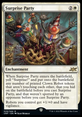 (029) Magic The Gathering Unfinity Single: Surprise Party Holo Rare