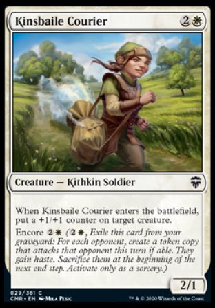 (029/361) Magic The Gathering Commander Legends Single: Kinsbaile Courier Holo Common
