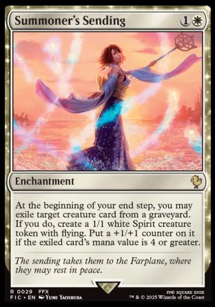 (029) Magic The Gathering Commander: Magic: The Gathering - FINAL FANTASY: Collector's Edition Single: Summoner's Sending Holo Rare