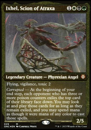 (029) Magic The Gathering Commander: Phyrexia: All Will Be One: Extras Single: Ixhel, Scion of Atraxa (V.2) Holo Mythic