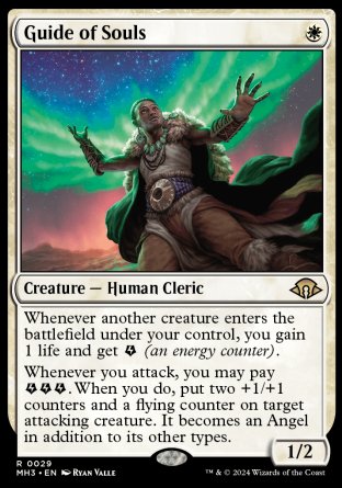 (029) Magic The Gathering Modern Horizons 3 Single: Guide of Souls Holo Rare