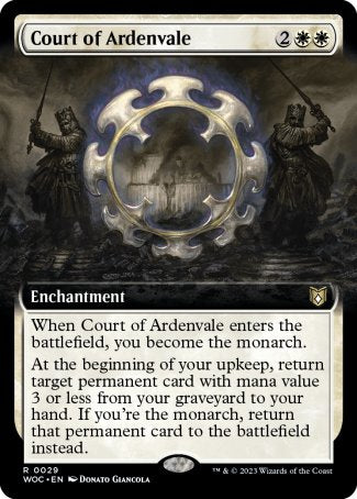 (029) Magic The Gathering Commander: Wilds of Eldraine: Extras Single: Court of Ardenvale Holo Rare