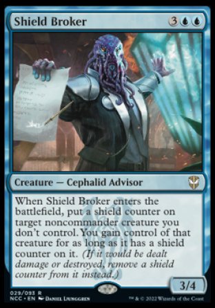 (029) Magic The Gathering Commander: Streets of New Capenna Single: Shield Broker Holo Rare