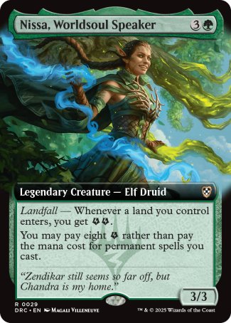 (029) Magic The Gathering Commander: Aetherdrift: Extras Single: Nissa, Worldsoul Speaker Rare