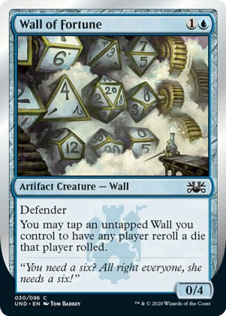 (030/096) Magic The Gathering Unsanctioned Single: Wall of Fortune Common