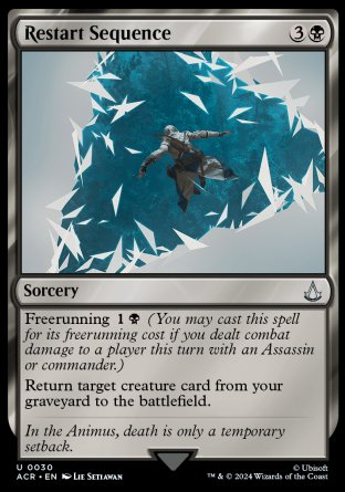 (030) Magic The Gathering Universes Beyond: Assassin's Creed Single: Restart Sequence Holo Uncommon