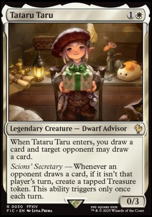 (030) Magic The Gathering Commander: Magic: The Gathering - FINAL FANTASY: Collector's Edition Single: Tataru Taru Holo Rare