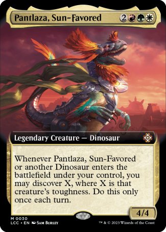 (030) Magic The Gathering Commander: The Lost Caverns of Ixalan: Extras Single: Pantlaza, Sun-Favored (V.2) Holo Mythic