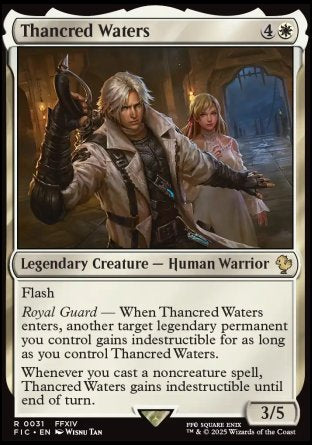 (031) Magic The Gathering Commander: Magic: The Gathering - FINAL FANTASY: Collector's Edition Single: Thancred Waters Holo Rare