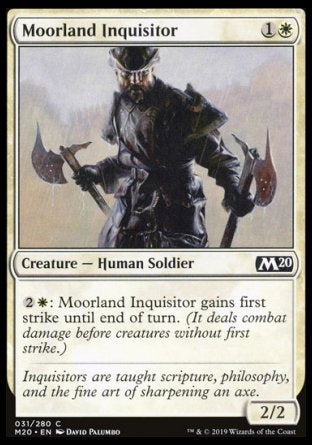 (031/280) Magic The Gathering Core 2020 Single: Moorland Inquisitor Holo Common