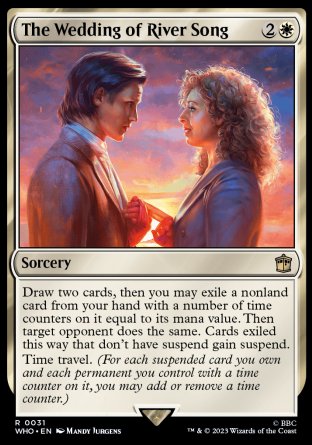 (031) Magic The Gathering Universes Beyond: Doctor Who Single: The Wedding of River Song Holo Rare
