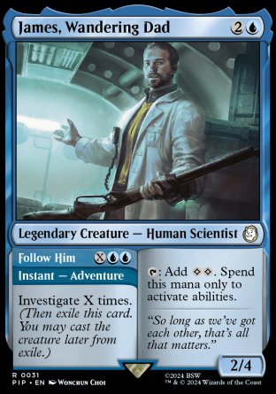 (031) Magic The Gathering Universes Beyond: Fallout Single: James, Wandering Dad // Follow Him Rare