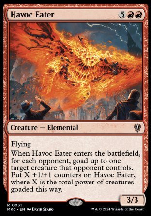 (031) Magic The Gathering Commander: Murders at Karlov Manor Single: Havoc Eater Rare