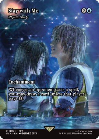 (031) Magic The Gathering Magic: The Gathering - FINAL FANTASY Through the Ages Single: Rhystic Study Holo Mythic