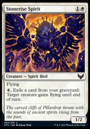 (032) Magic The Gathering Strixhaven: School of Mages Single: Stonerise Spirit Common