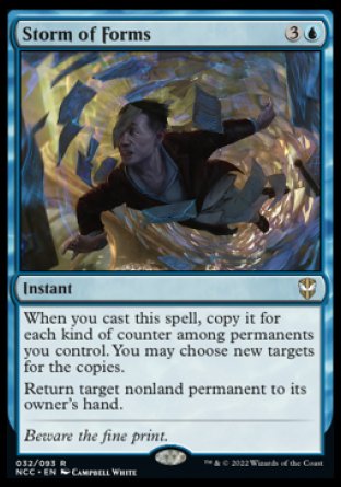 (032) Magic The Gathering Commander: Streets of New Capenna Single: Storm of Forms Rare