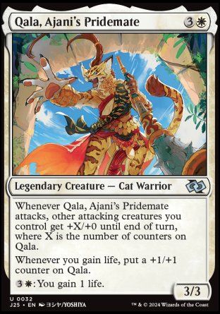 (032) Magic The Gathering Foundations Jumpstart Single: Qala, Ajani's Pridemate Uncommon