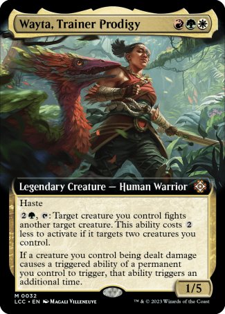 (032) Magic The Gathering Commander: The Lost Caverns of Ixalan: Extras Single: Wayta, Trainer Prodigy Holo Mythic