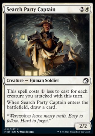 (032) Magic The Gathering Innistrad: Midnight Hunt Single: Search Party Captain Common