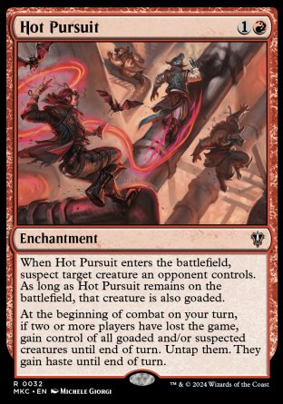 (032) Magic The Gathering Commander: Murders at Karlov Manor Single: Hot Pursuit Rare