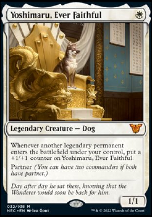 (032) Magic The Gathering Commander: Kamigawa: Neon Dynasty Single: Yoshimaru, Ever Faithful (V.1) Mythic