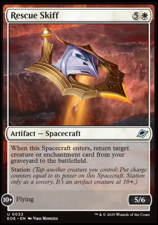 (032) Magic The Gathering Edge of Eternities Single: Rescue Skiff Uncommon