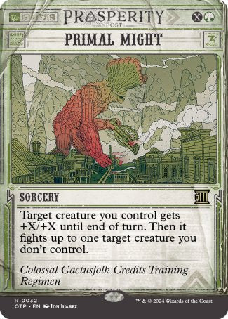 (032) Magic The Gathering Breaking News Single: Primal Might Holo Rare