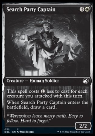(032) Magic The Gathering Innistrad: Double Feature Single: Search Party Captain Holo Common